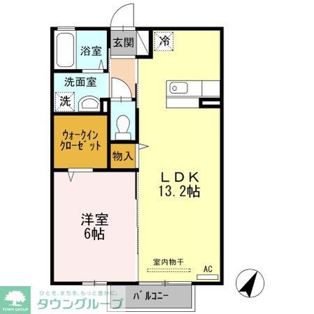 メルヴェーユK Aの物件間取画像
